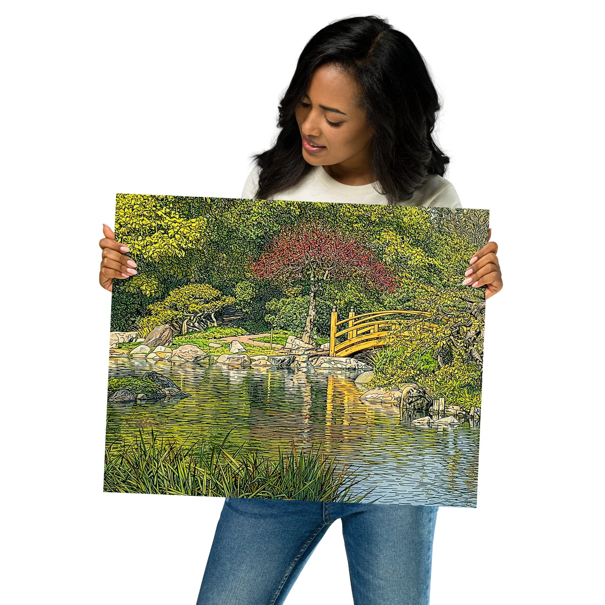 Japanese Garden - Digital art by Katriel Chantal Jean-Baptiste