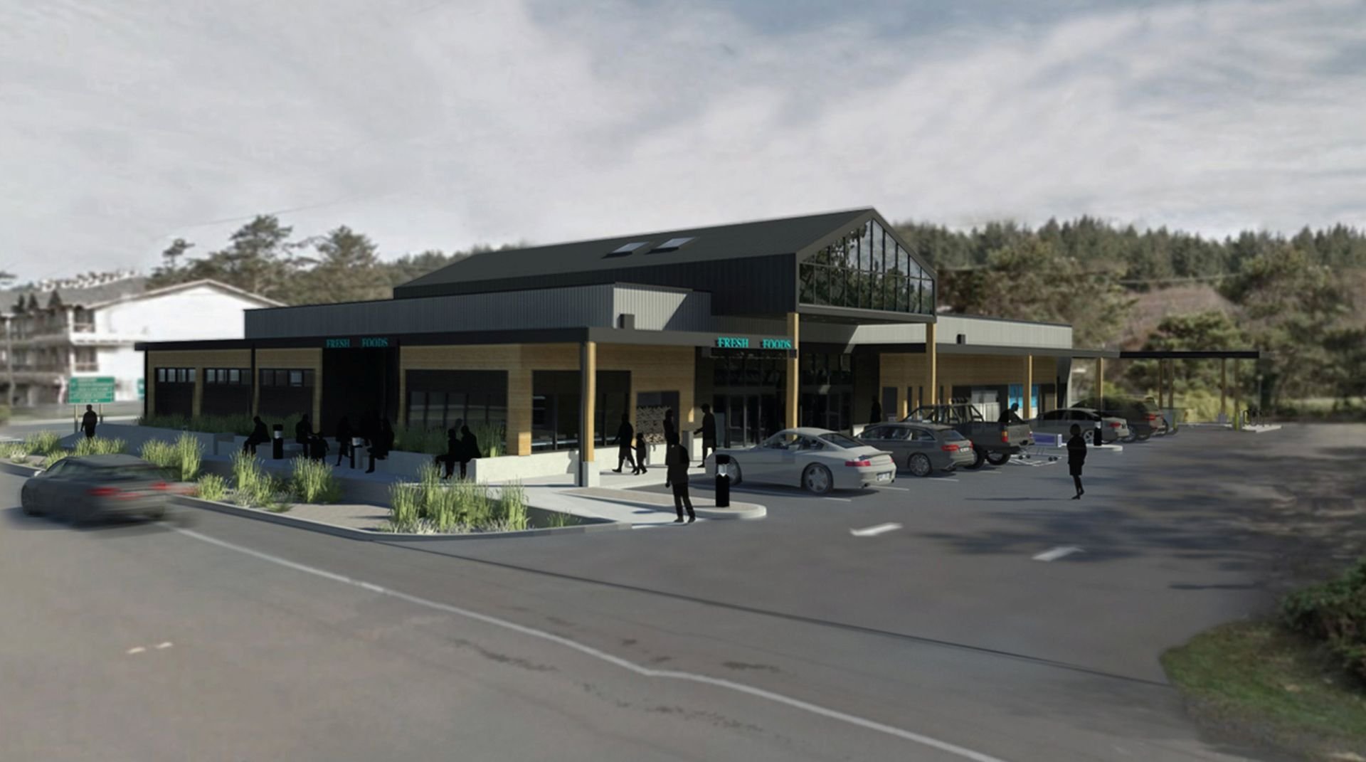 A rendering from before construction