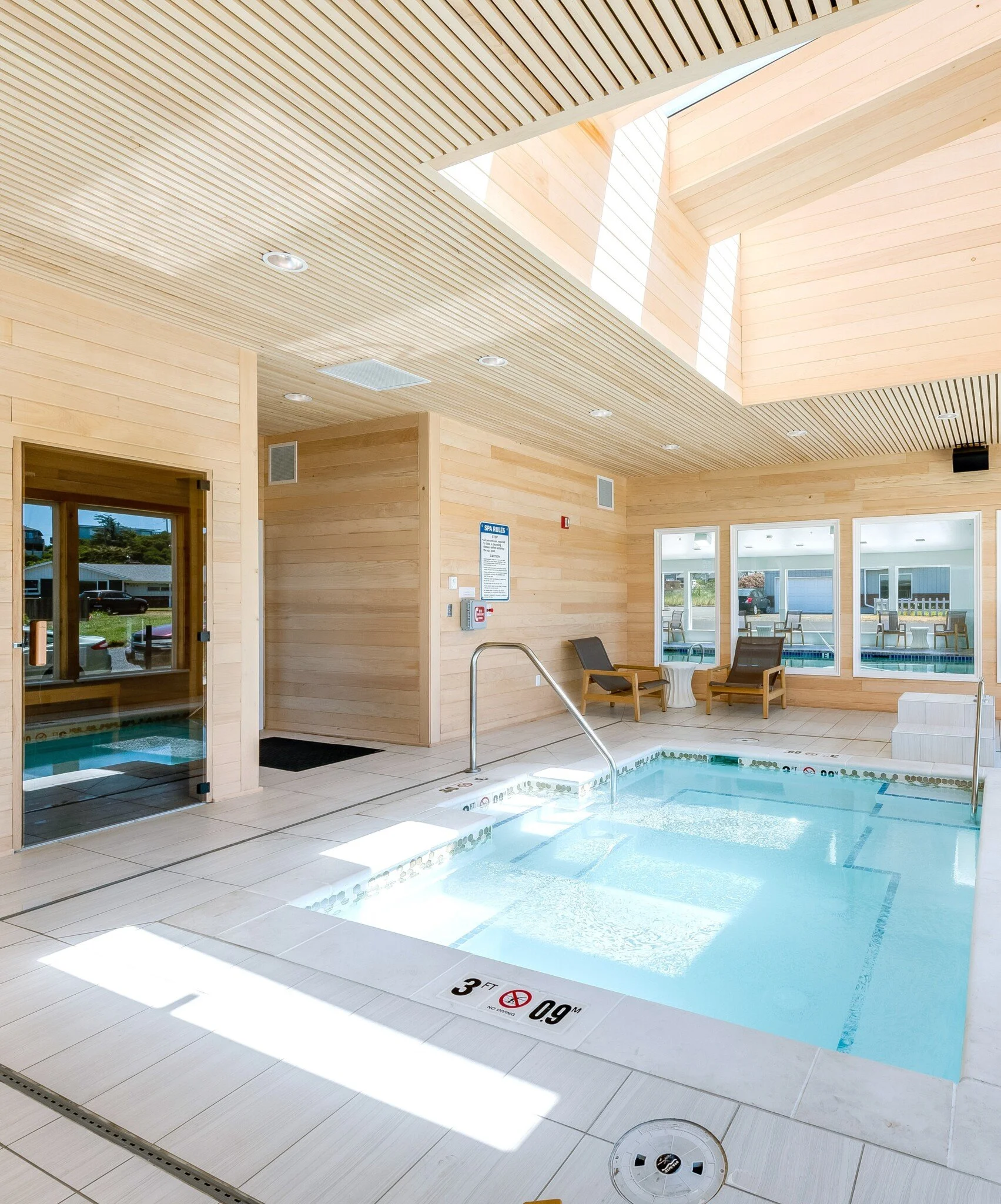 The renovation included a major update to the hotel's spa area.