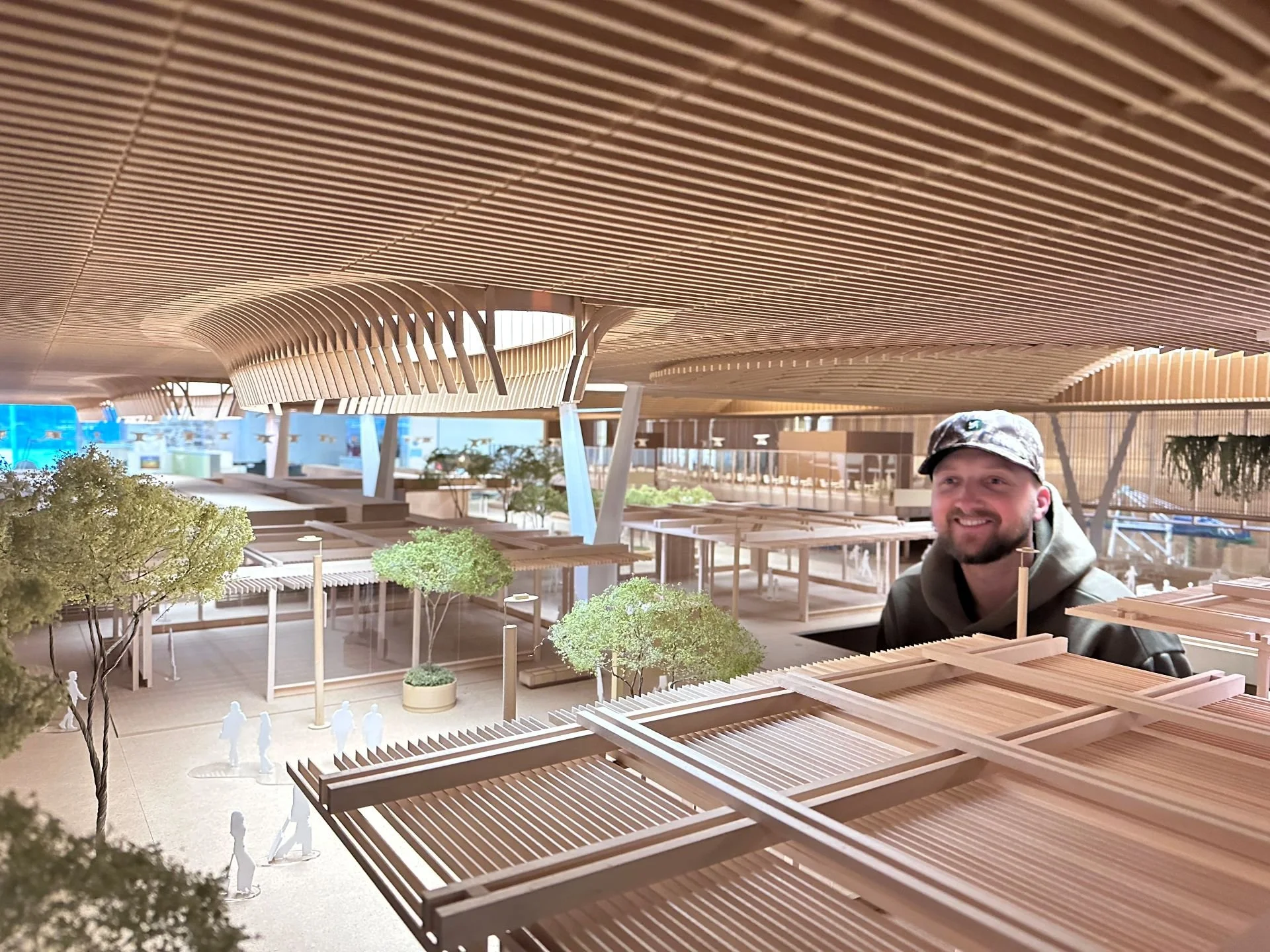 Taking a peek into the mini model airport