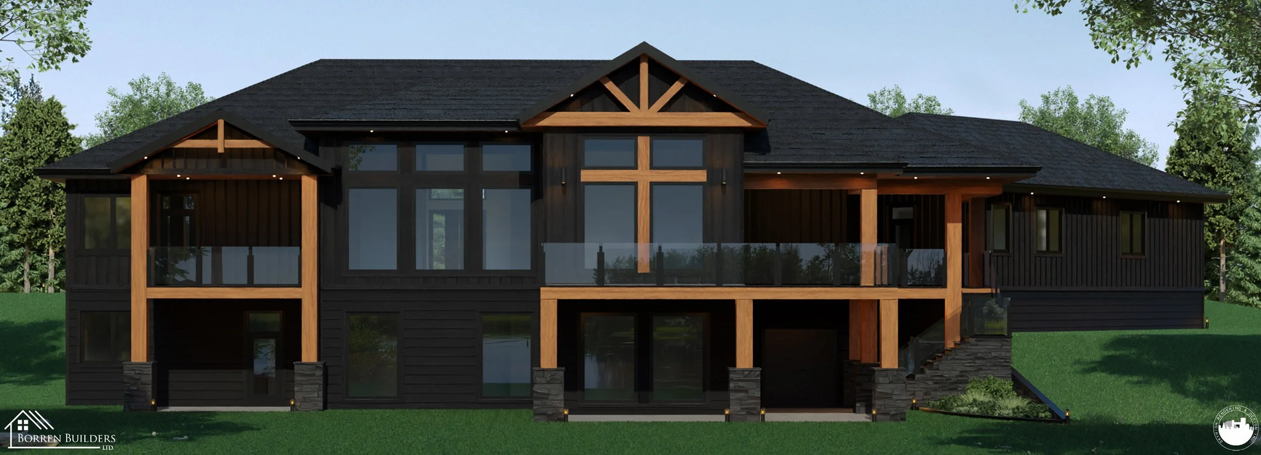 Jada Estates Custom Home Rear