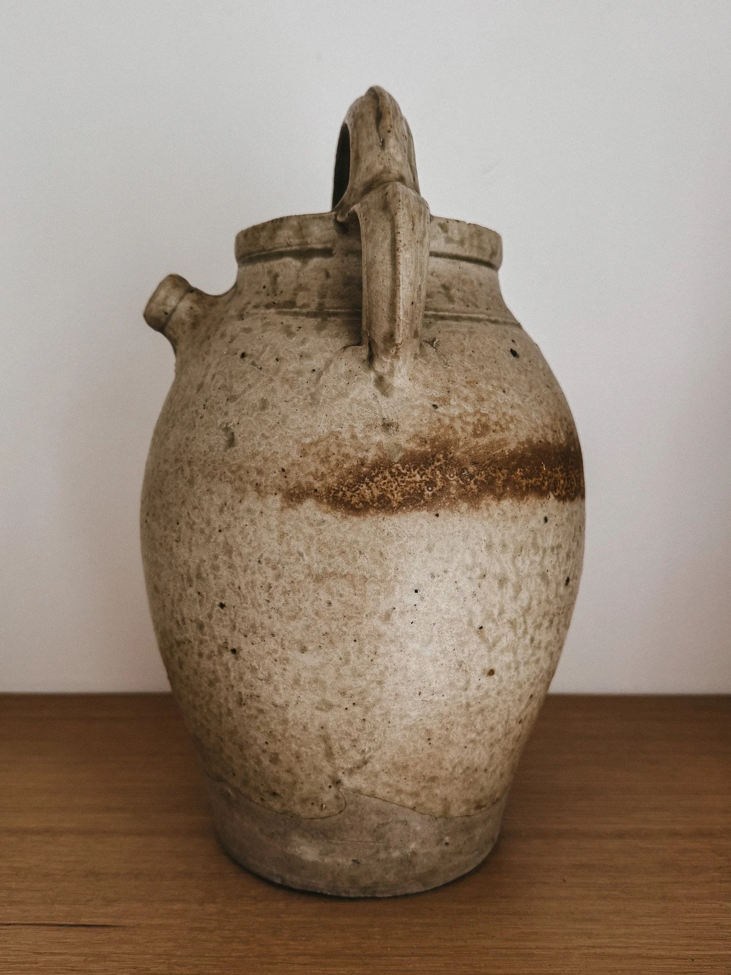 a French stoneware oil jar.jpg