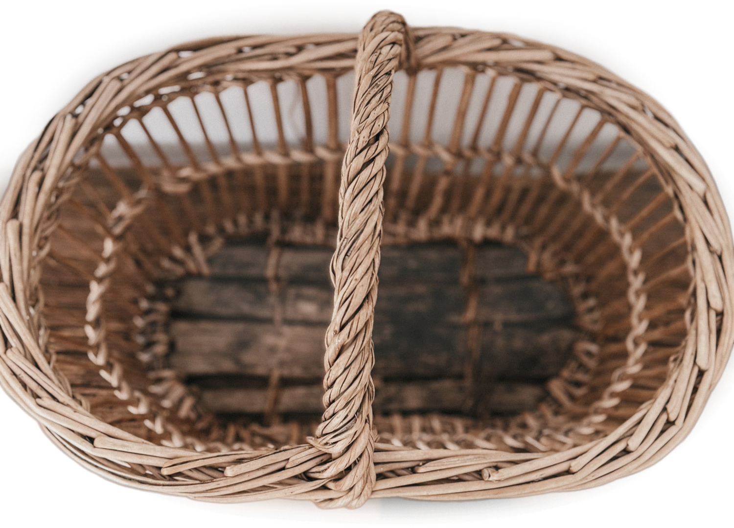 Vintage French Willow Panier