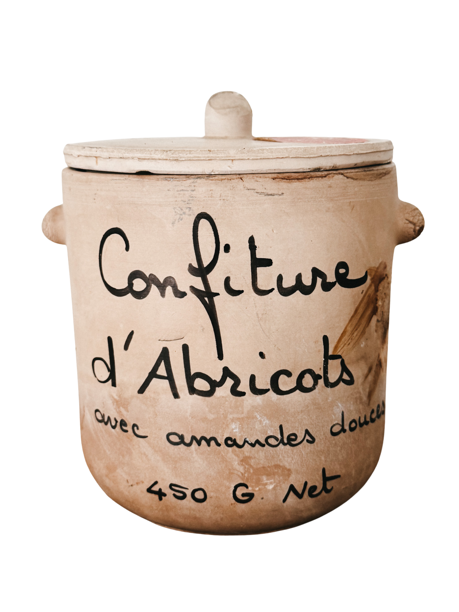 Vintage French Confiture d’Abricots Stoneware Jar