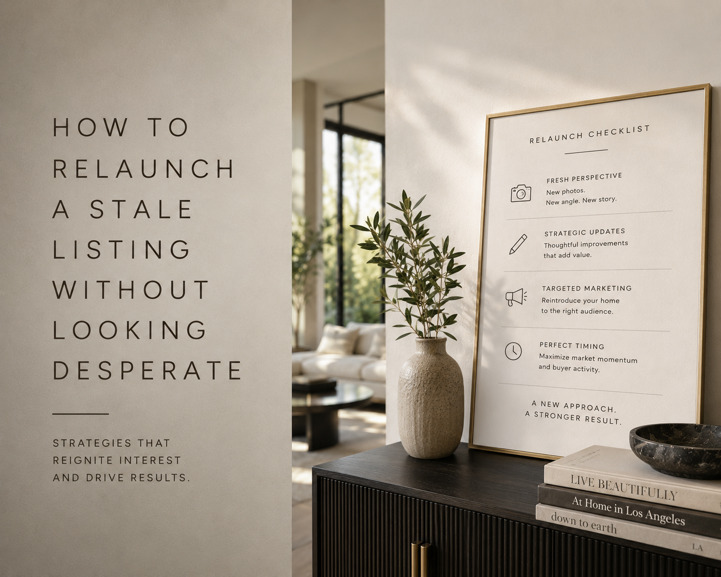 How to Relaunch a Stale Listing Without Looking Desperate
