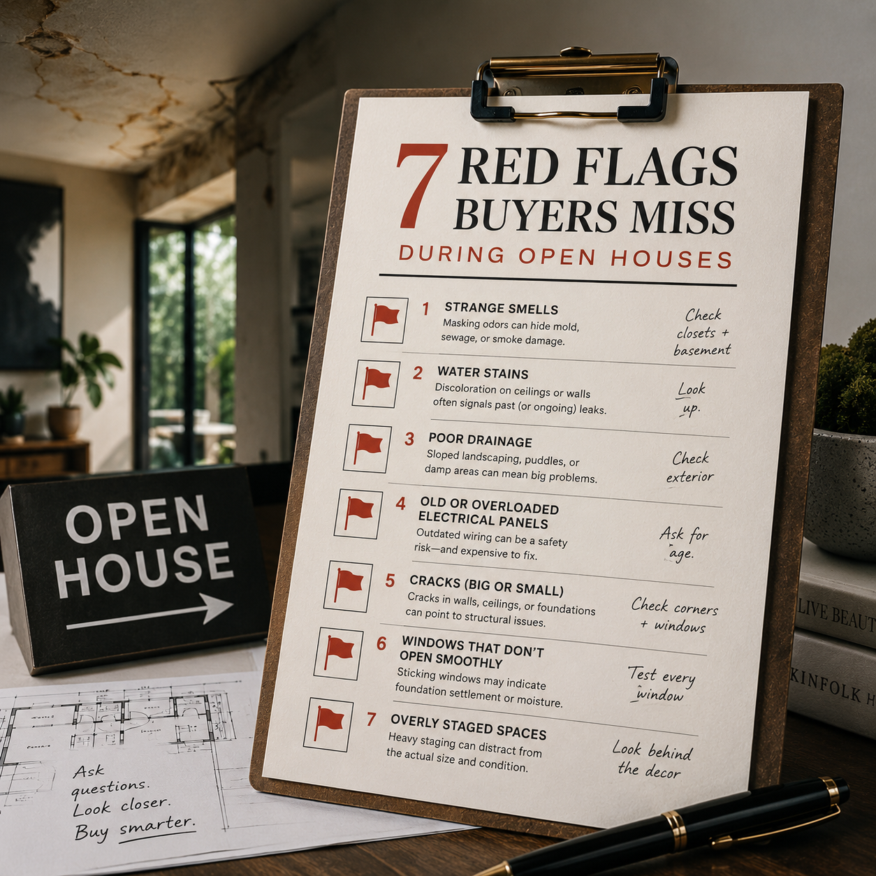 The 7 Red Flags Buyers Miss During Open Houses