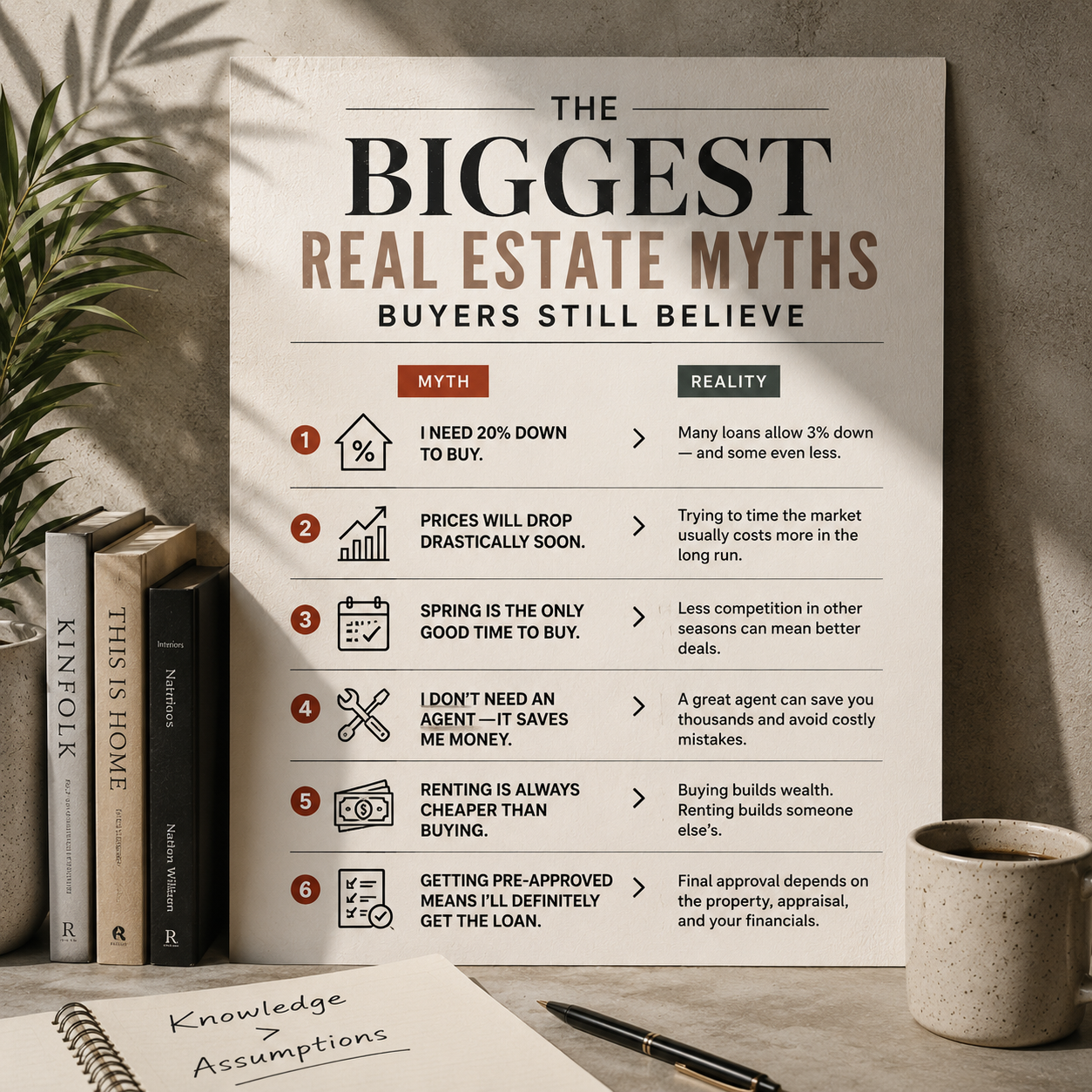 The Biggest Real Estate Myths Buyers Still Believe
