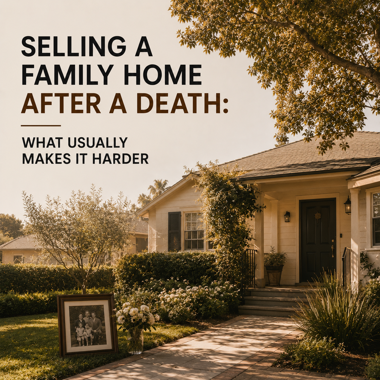 Selling a Family Home After a Death: What Usually Makes It Harder