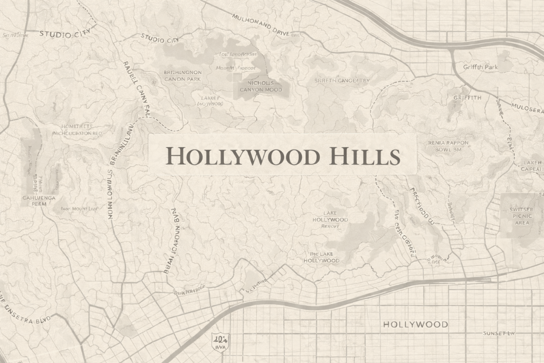 Hollywood Greyscale map