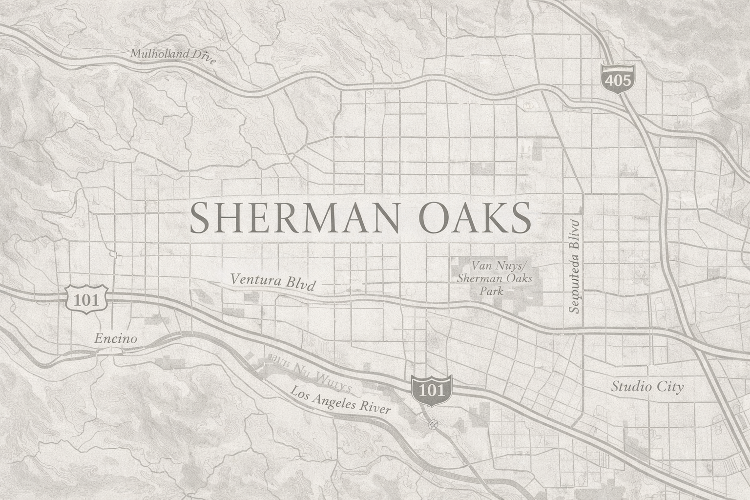 Sherman Oaks Map