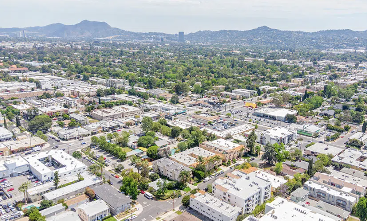 VALLEY VILLAGE AERIAL SHOT