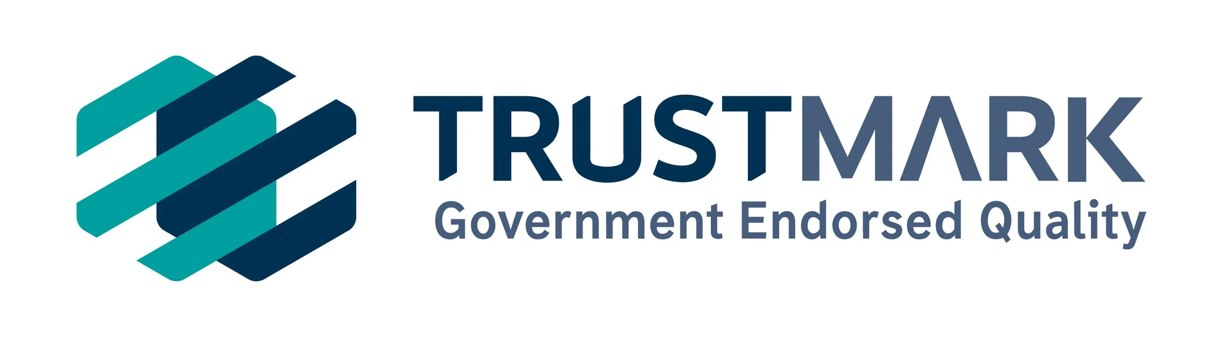 Logo of Trustmark with the text "Government Endorsed Quality"