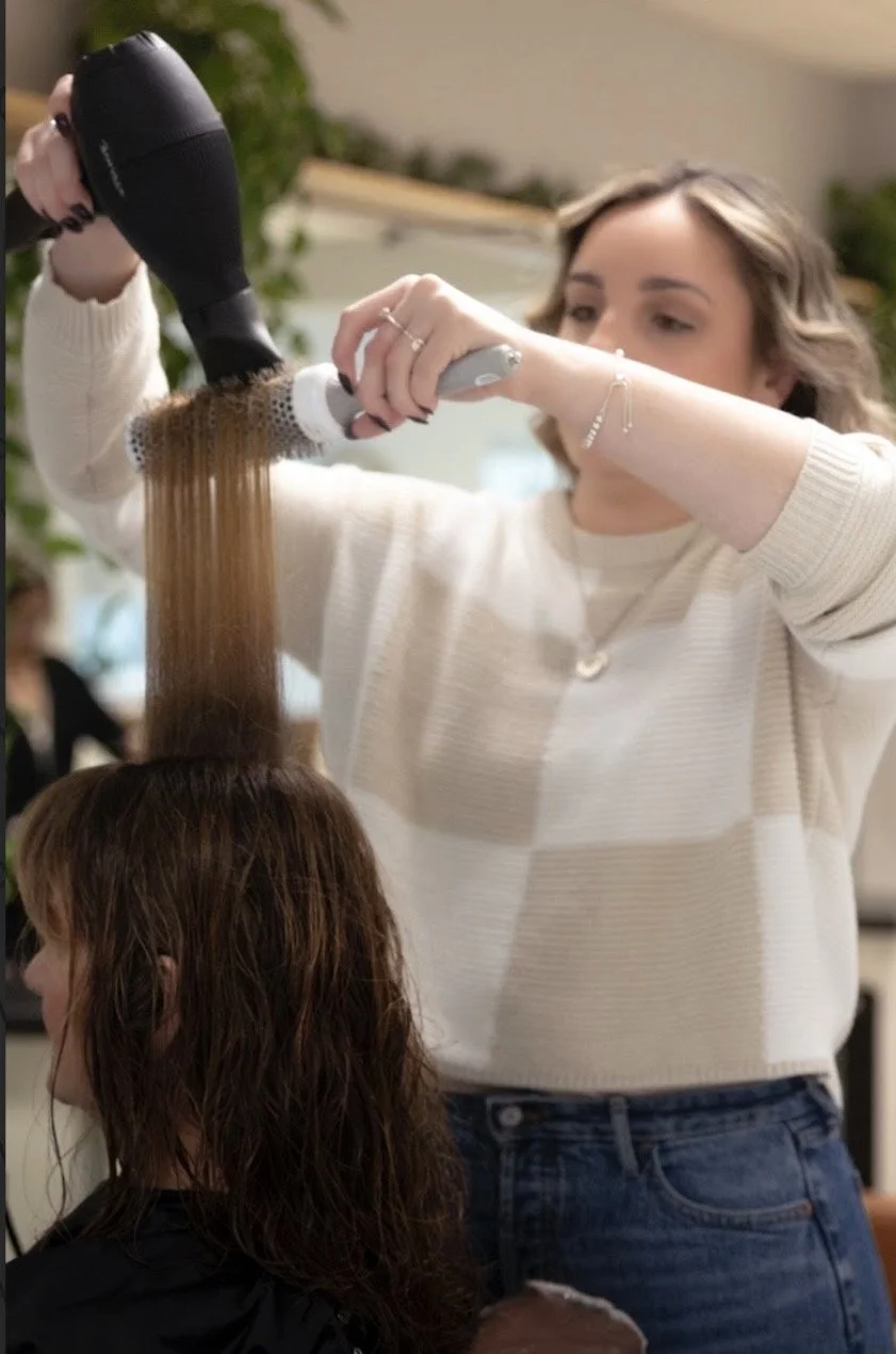Professional blowout service at Pretty Please Salon Rowley Massachusetts
