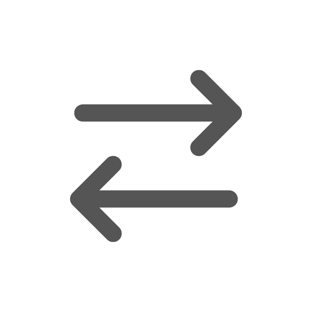 image of gray left and right arrows