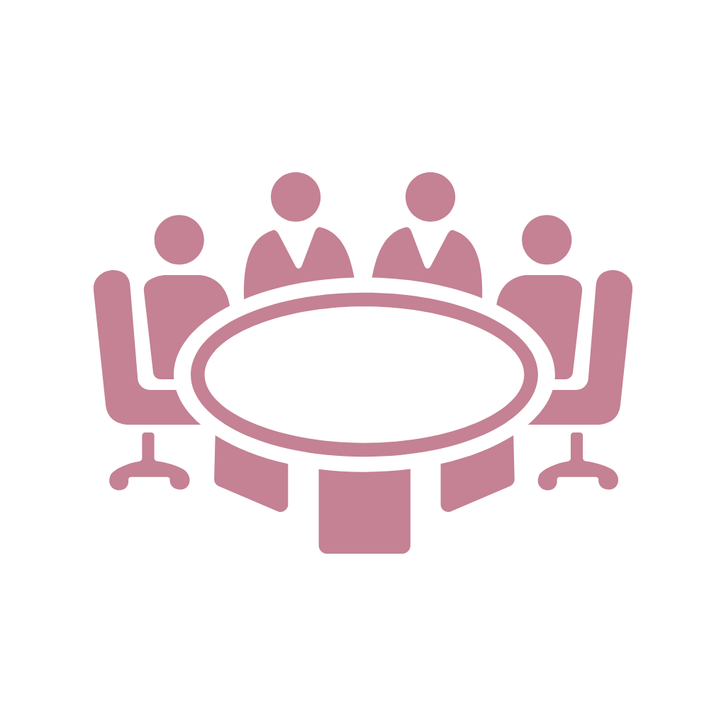 4 people images sitting around a round table