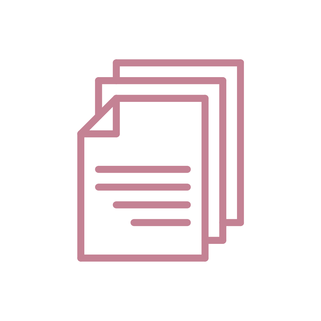 image of pink documents