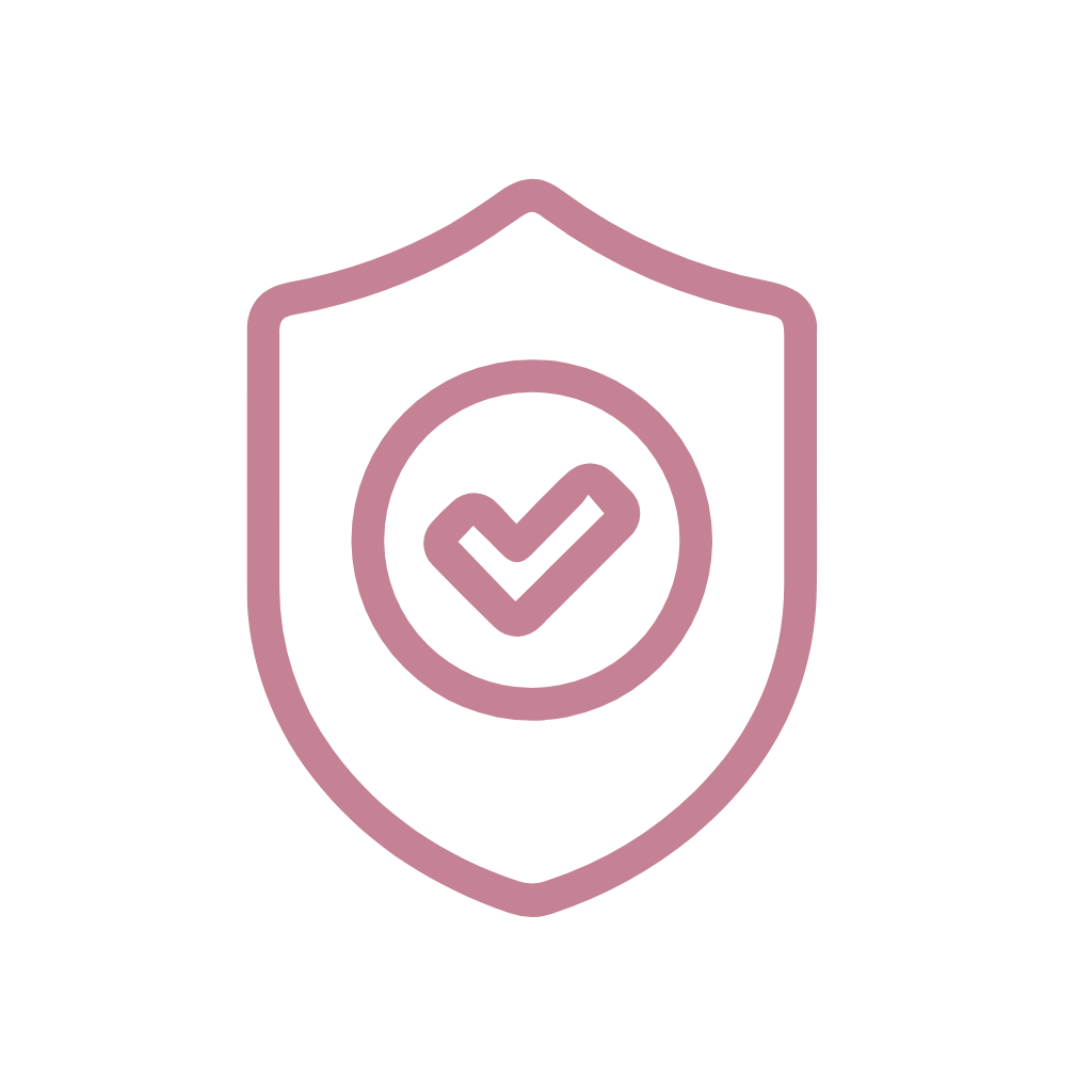 image of pink compliance shield