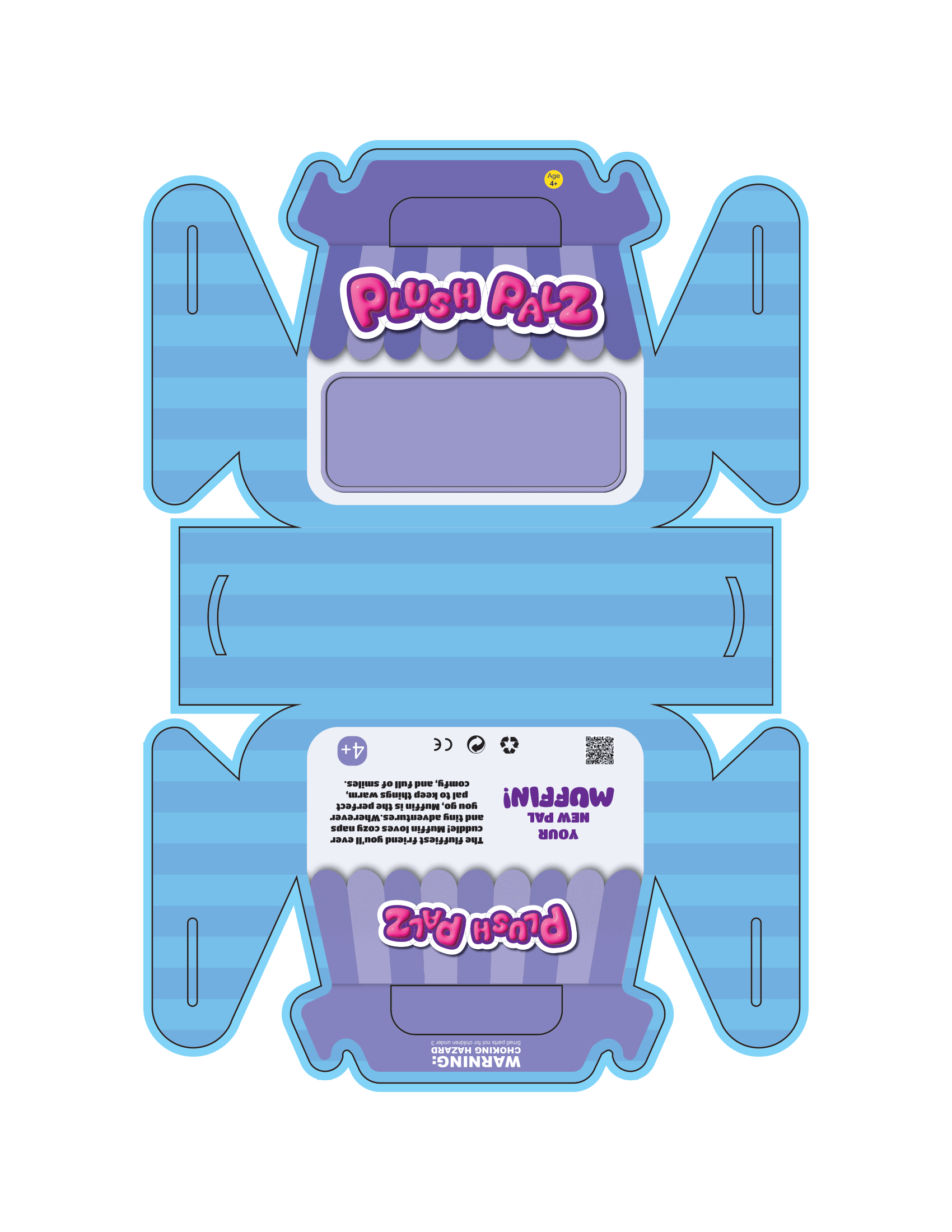 Plush Pals Childs toy Package design and branding