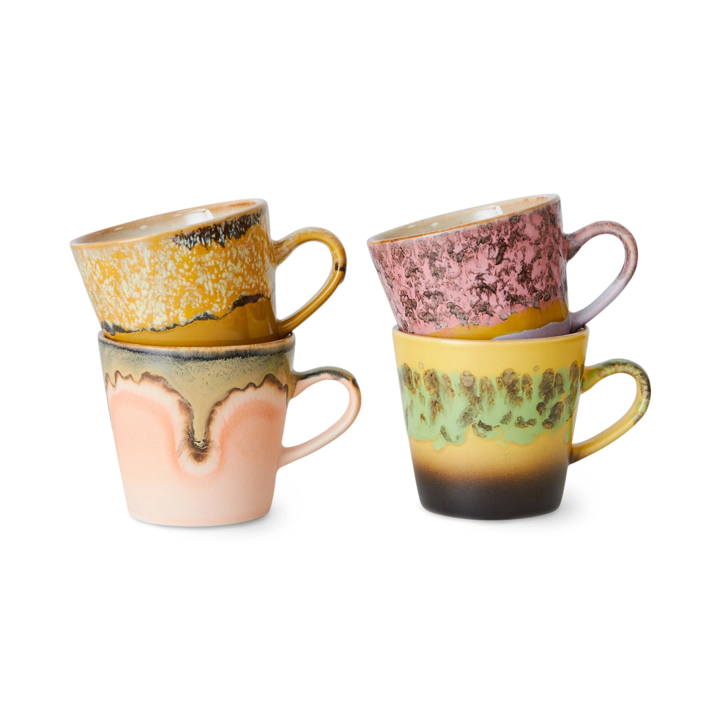 Americano Mug (Set of 4): 70s Ceramics - HK Living