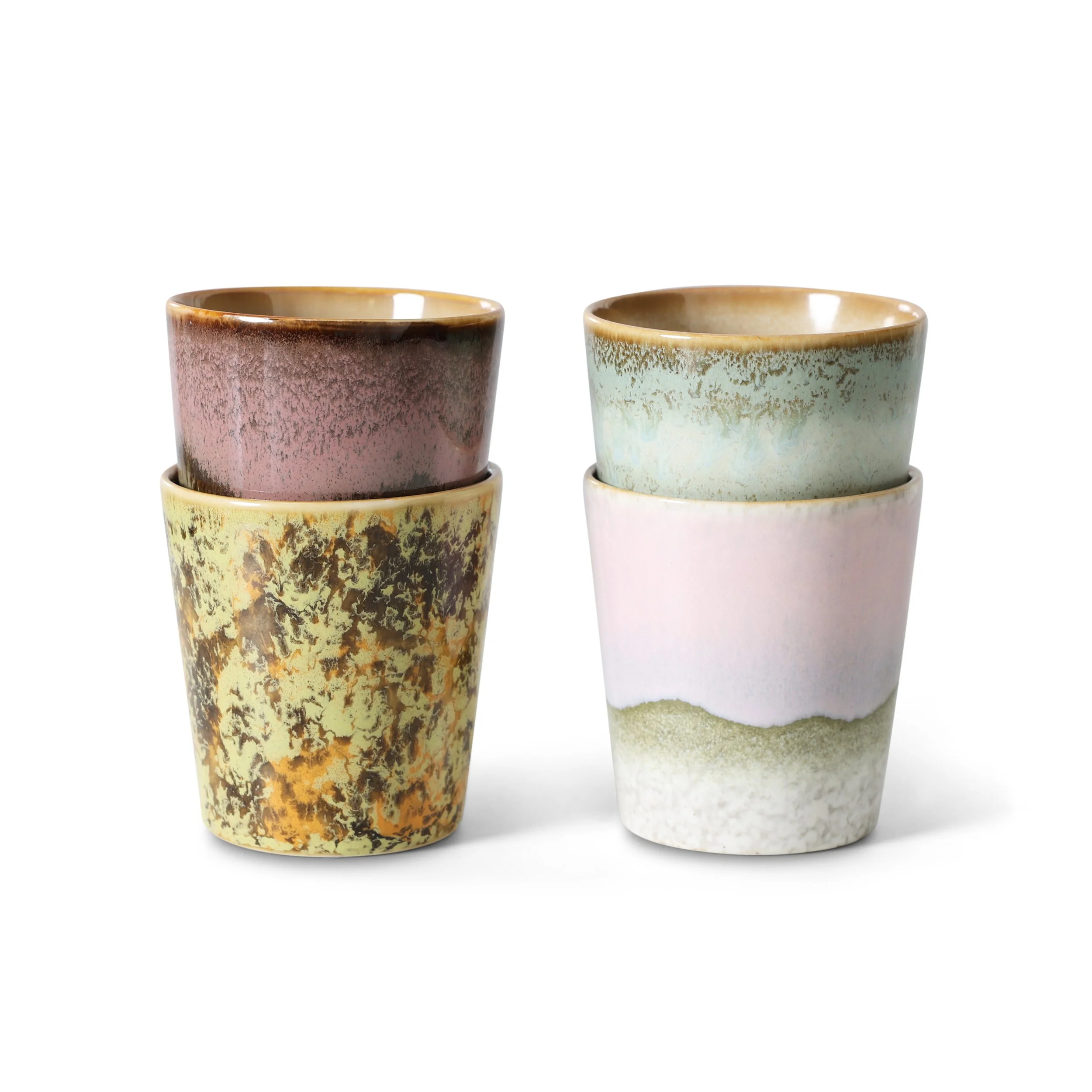 Coffee Mug (Set of 4): 70s Ceramics - HK Living