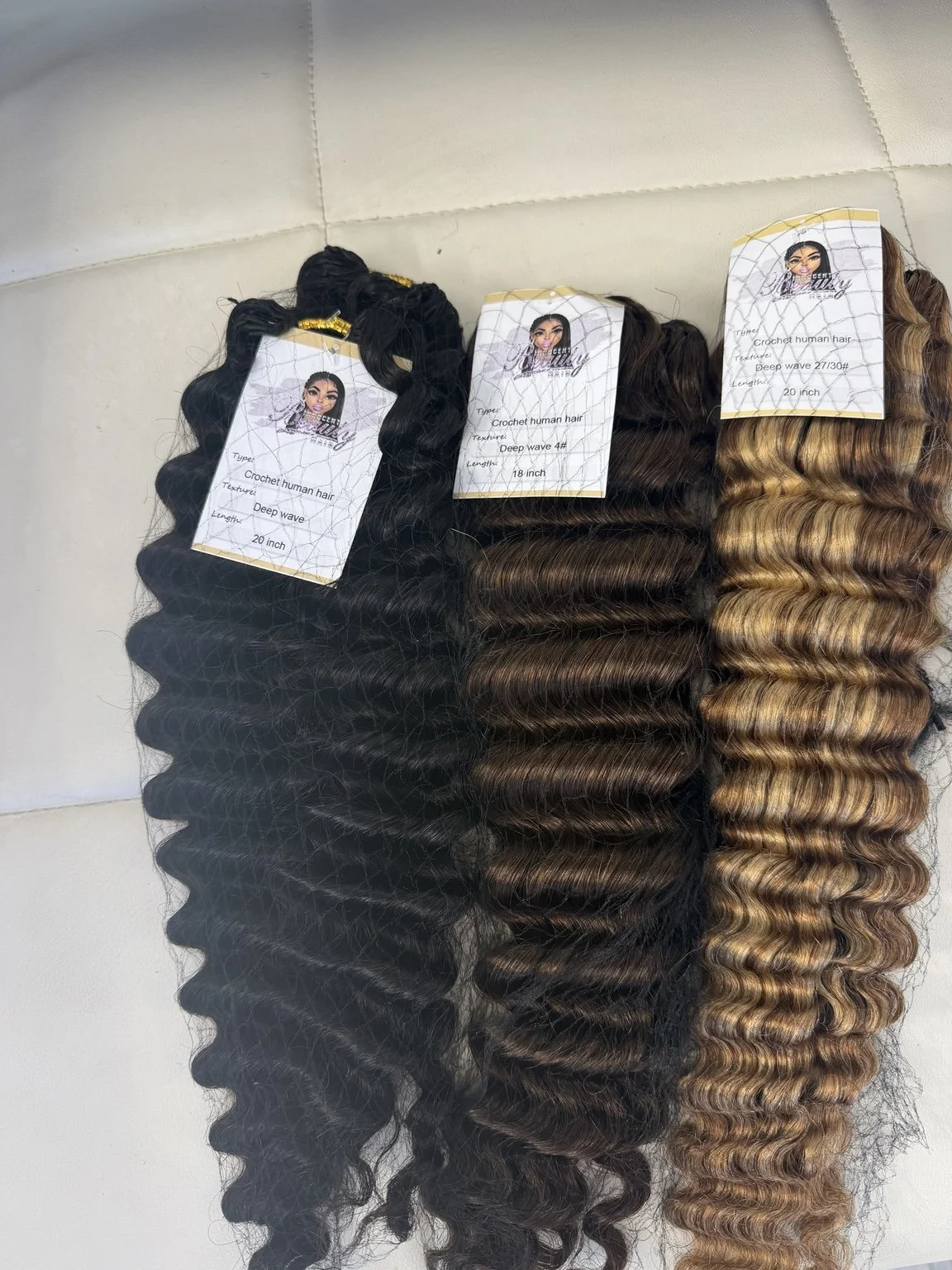 Deep Wave Crochet Human Hair