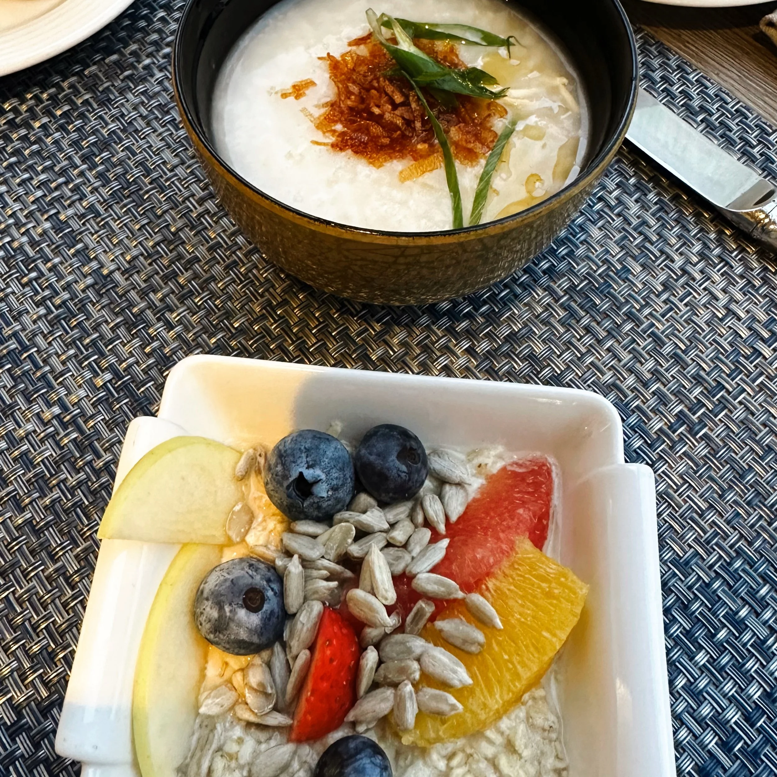 Congee &amp; Muesli for breakfast