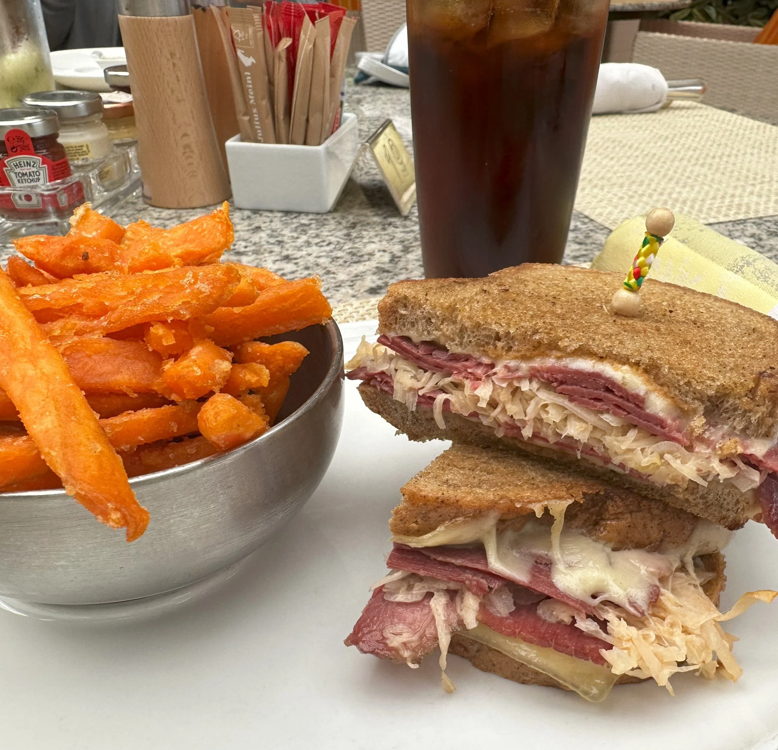 A yummy Reuben at Trident Grill