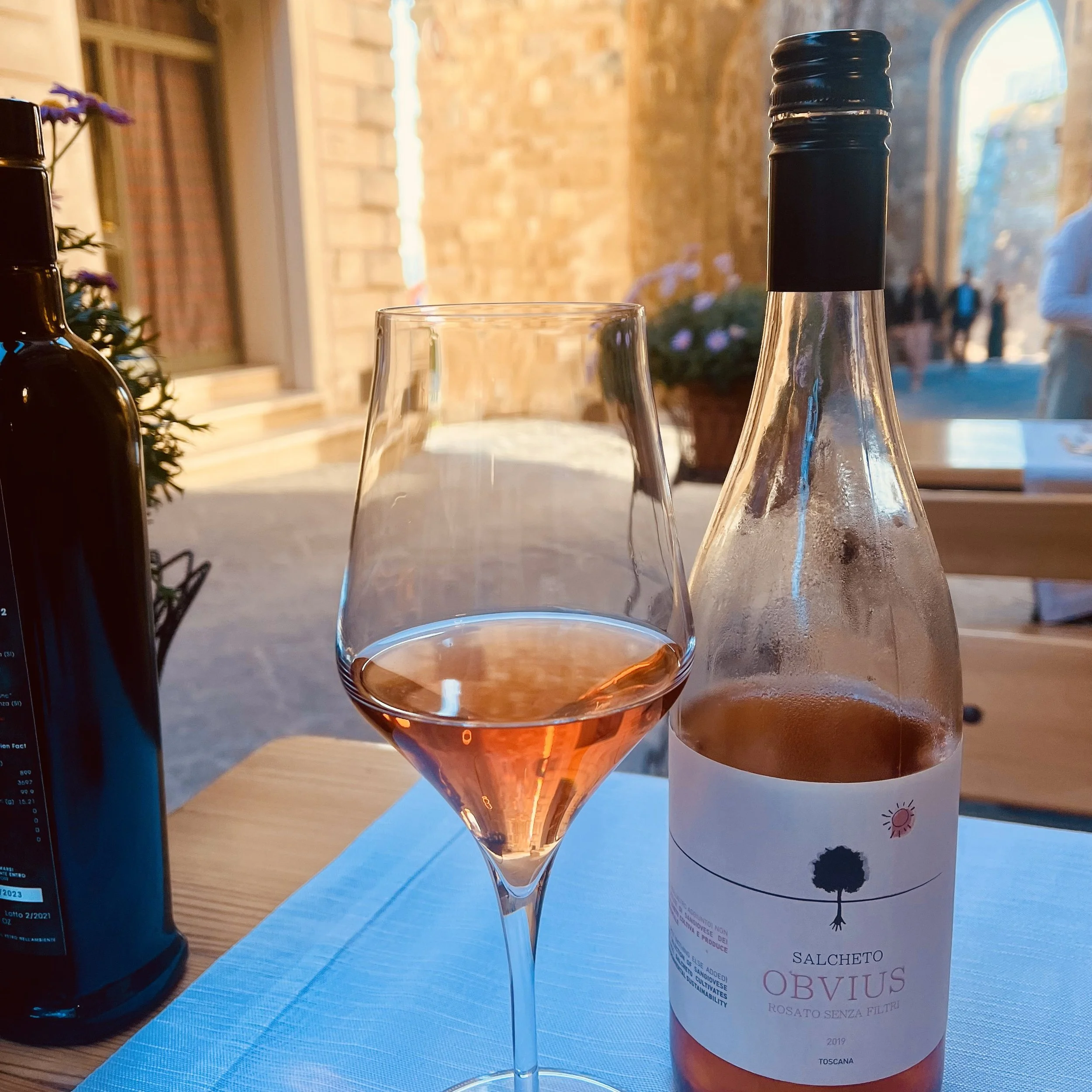 Sitting outside Porta di Bacco