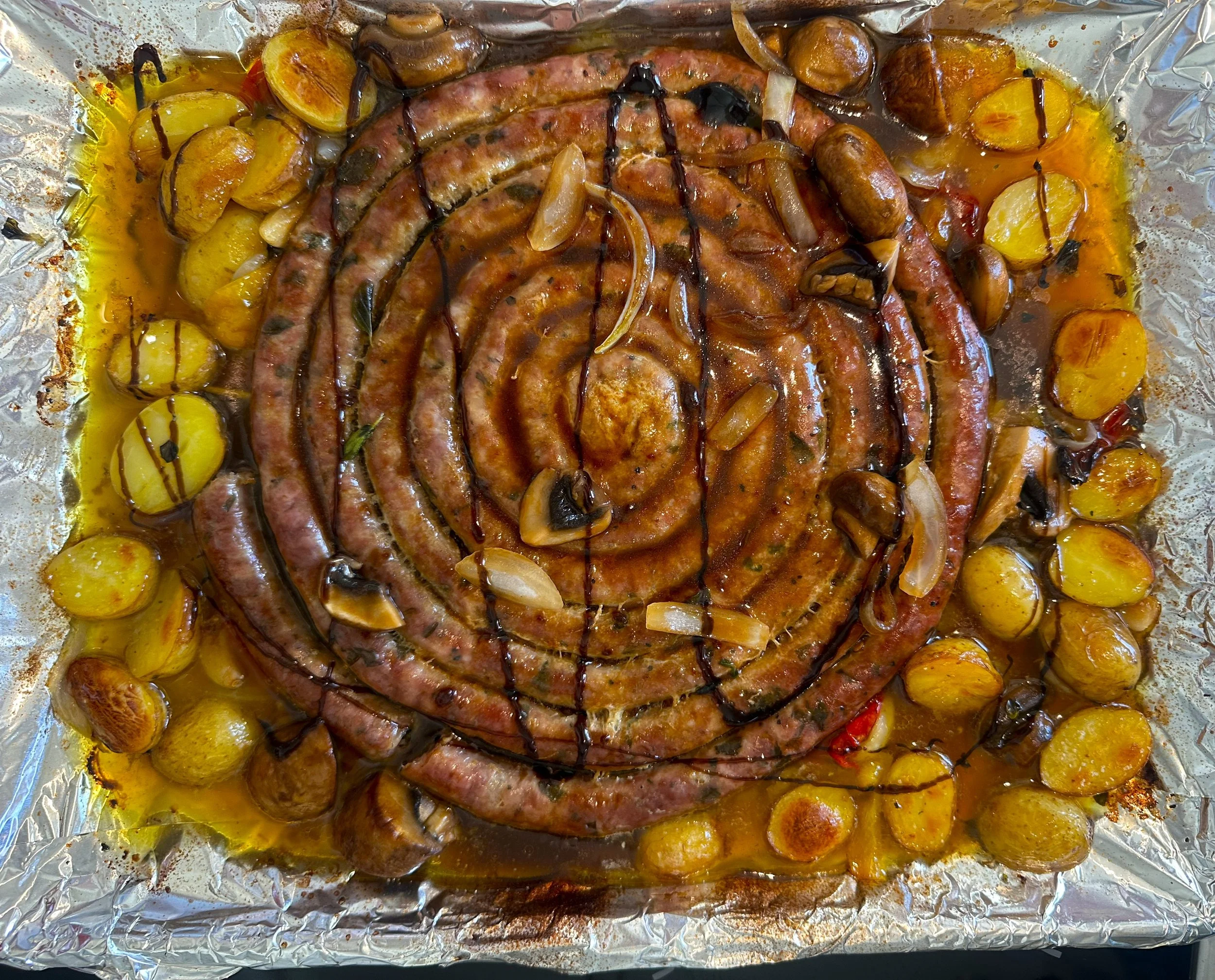 Finish with a balsamic glaze 
