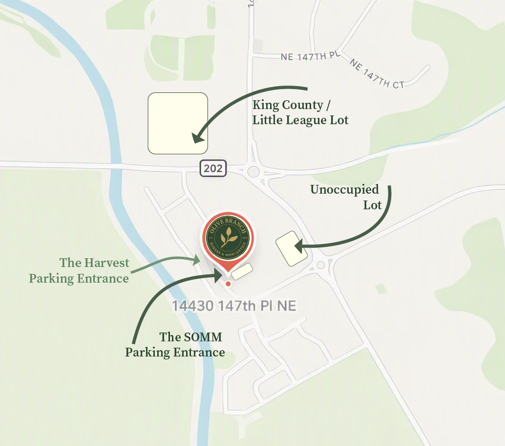 Parking map for Olive Branch