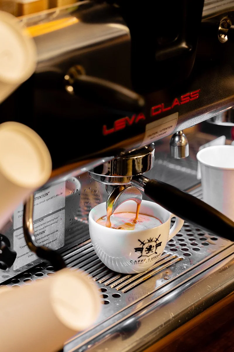 Fresh specialty coffees at Olive Branch