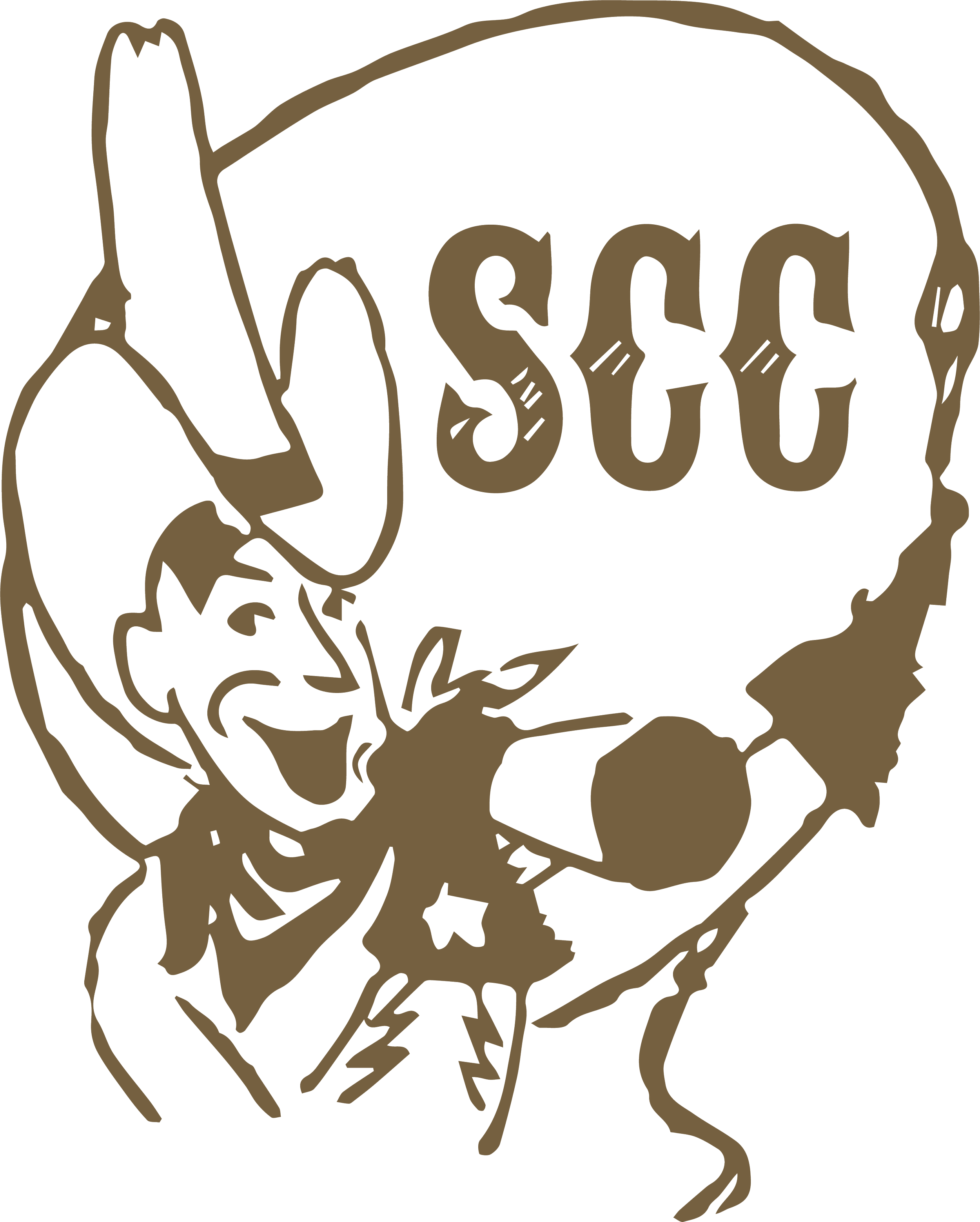 Historical logo from the 1950s of a cowboy for Scottsdale Country Club in Scottsdale, Arizona.