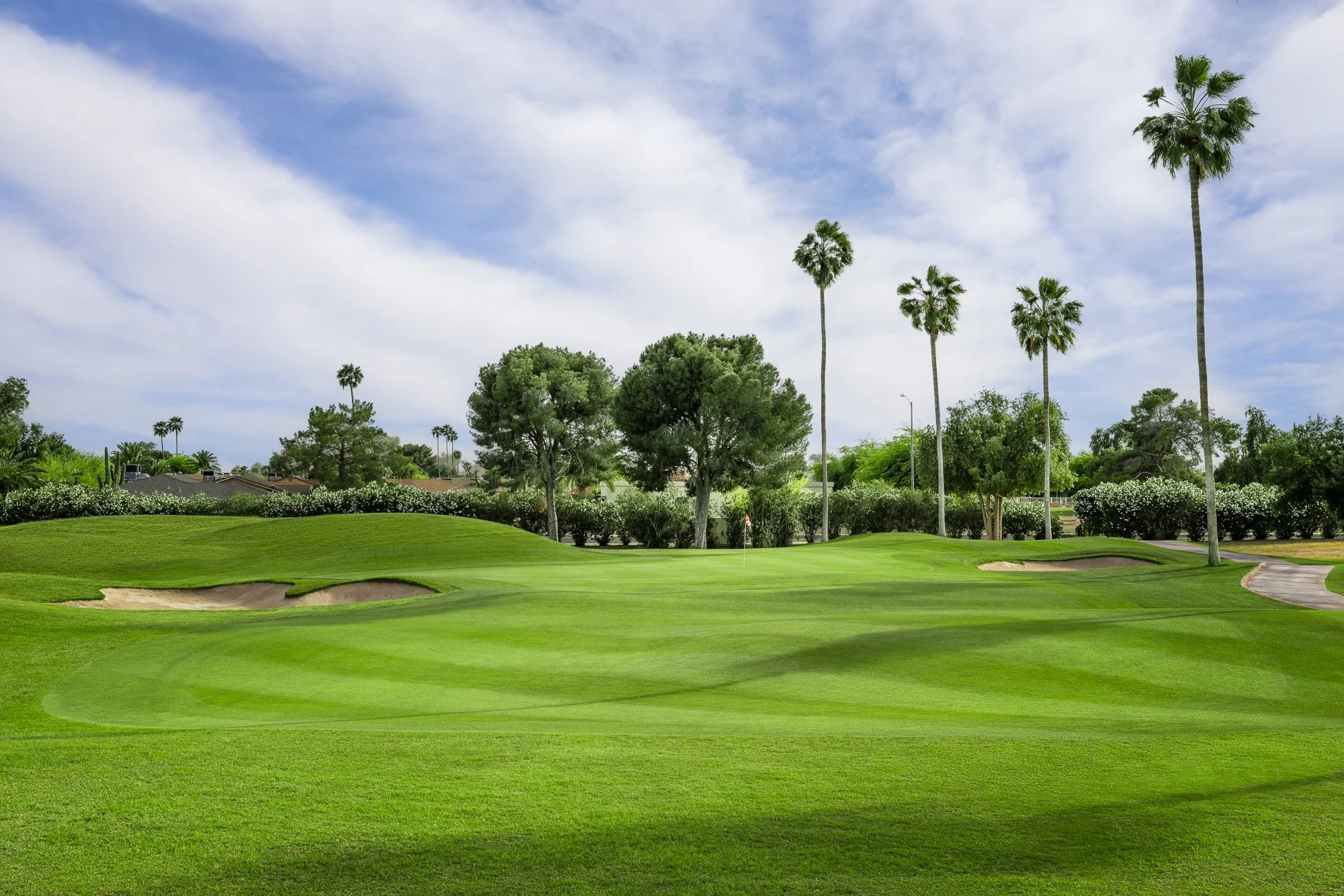 View from the fairway at Briarwood Country Club in Sun City West, Arizona.