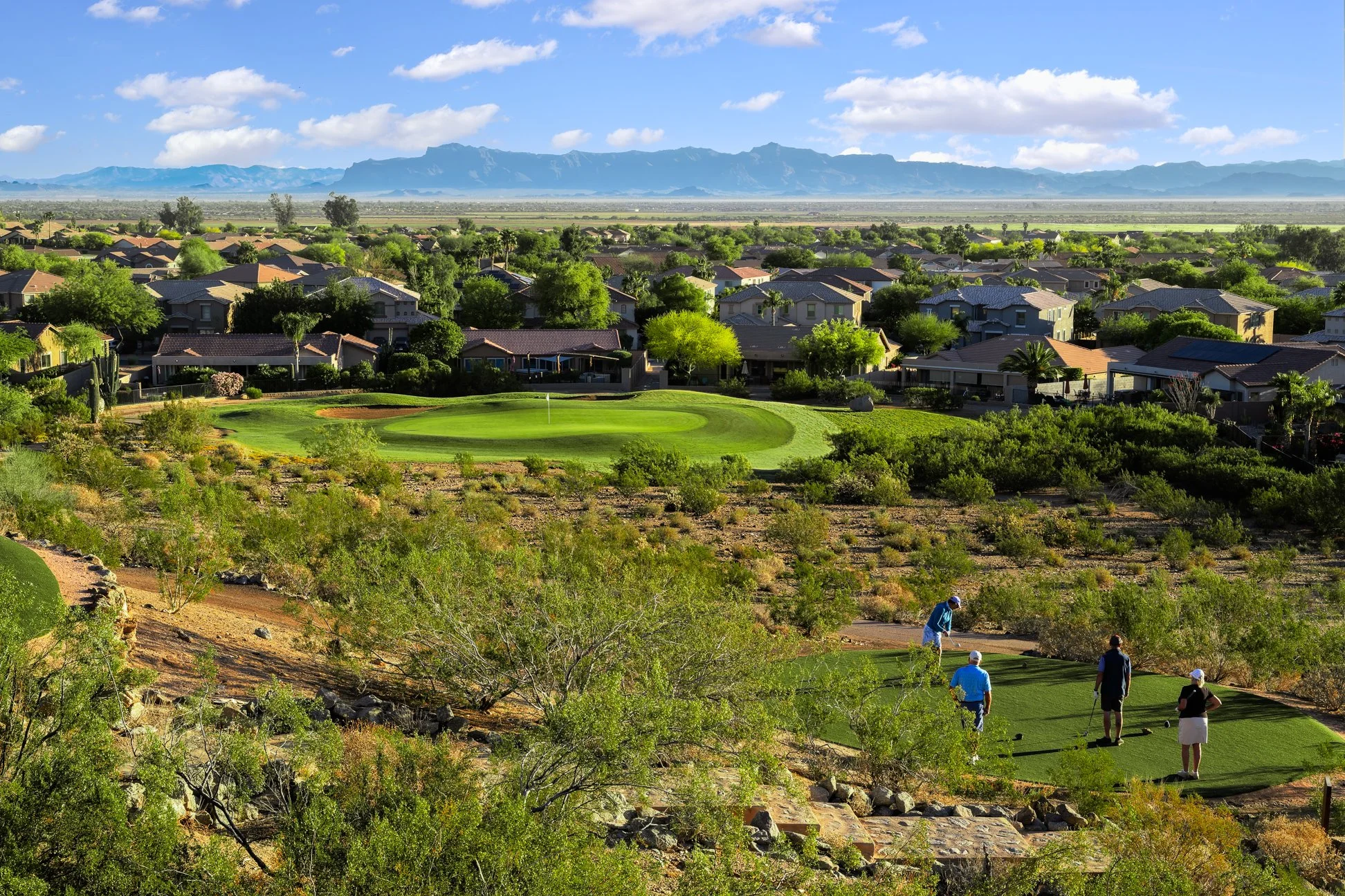 Hole #10 at San Tan Highlands Golf Club in San Tan Valley, Arizona.