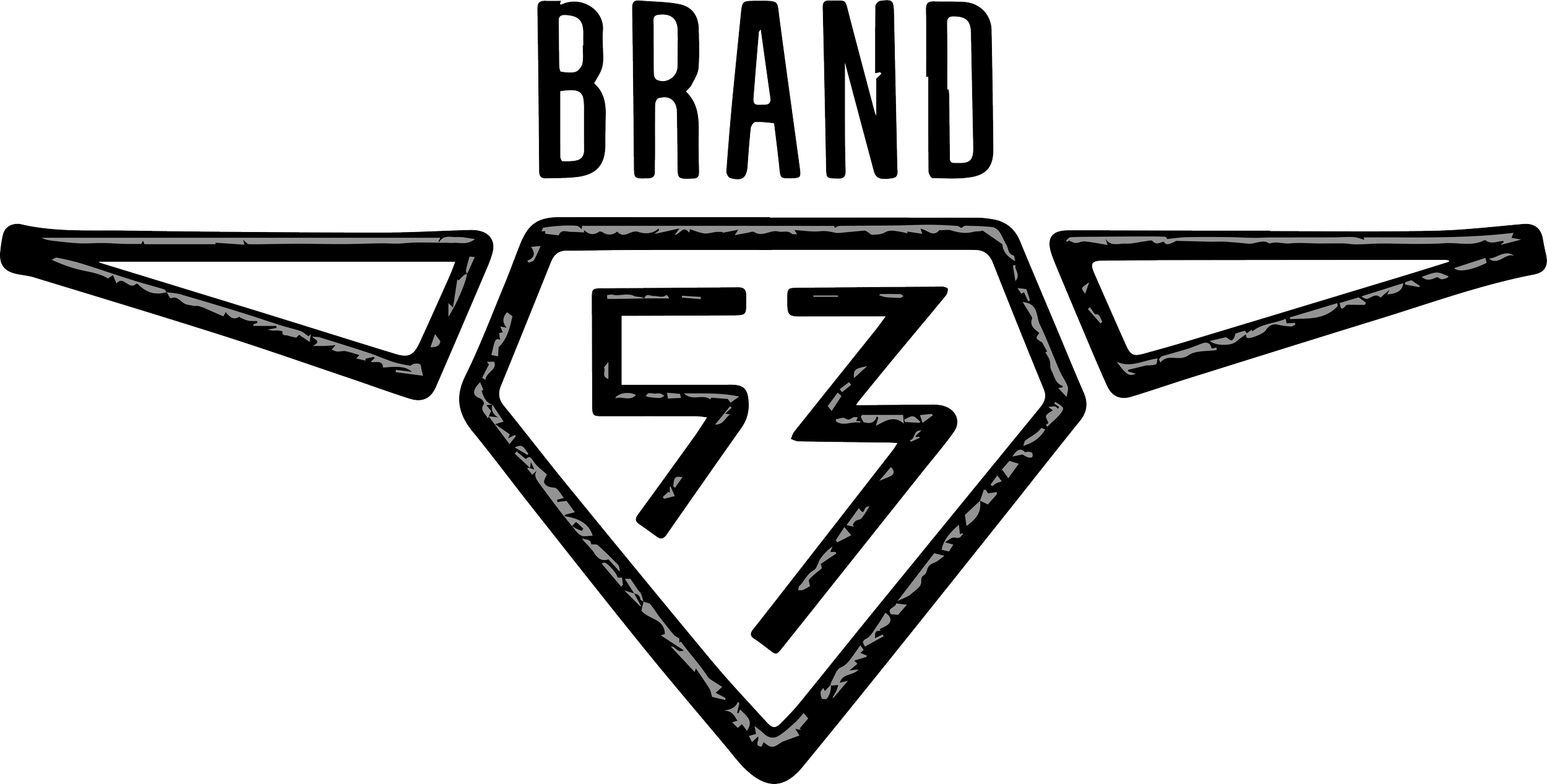 Black outline logo for Brand 53 bar and restaurant at Scottsdale Country Club in Scottsdale, Arizona.