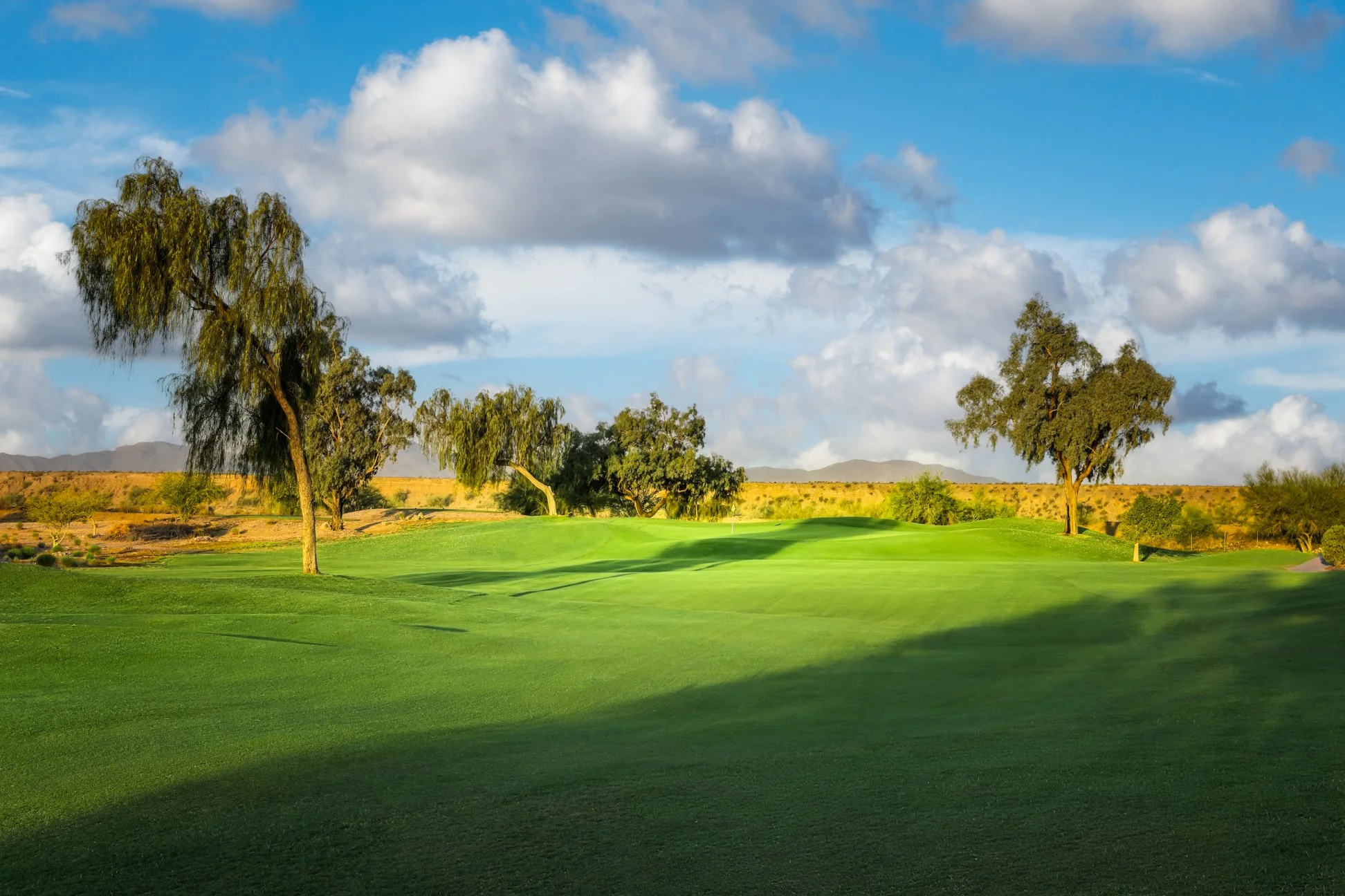 View of the 5th hole at Coyote Lakes Golf Club in Surprise, Arizona.