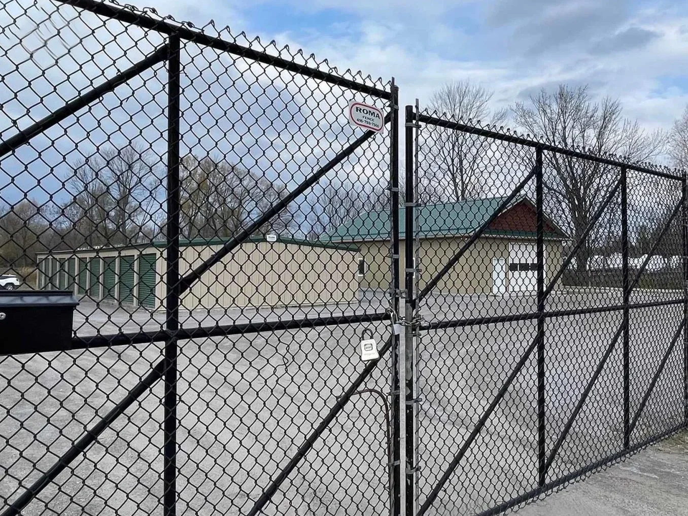 Self serve storage units behind a fence and locked gate, located in Fenelon Falls