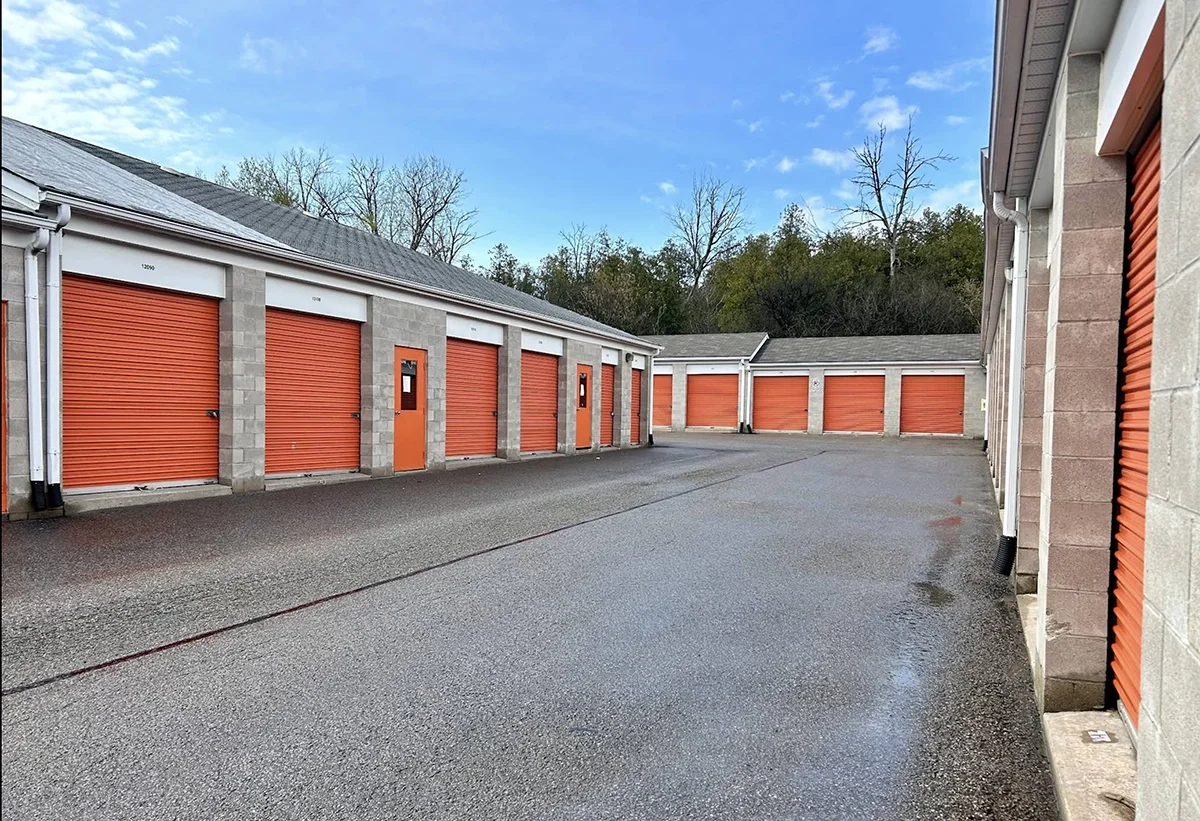 Multiple self storage units located in Oshawa on Taunton Road