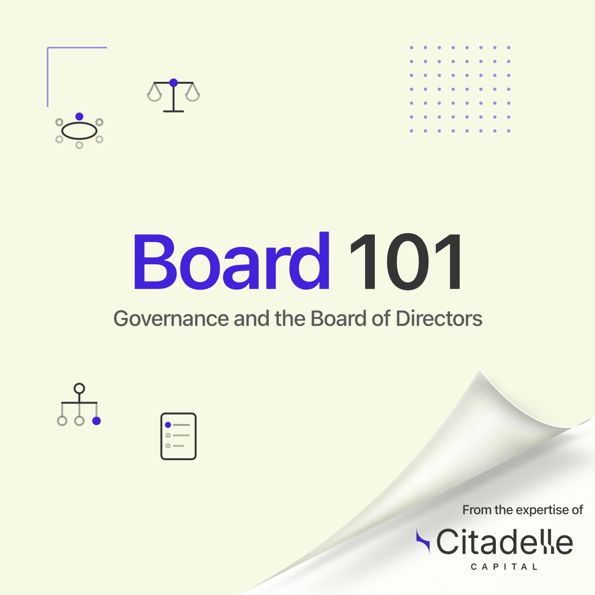 Board 101 - Governance and the Board of Directors
