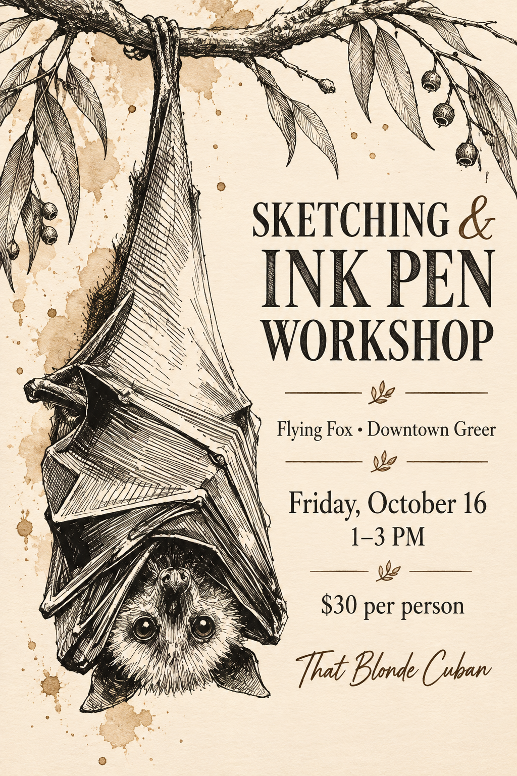 Sketch/ink pen class