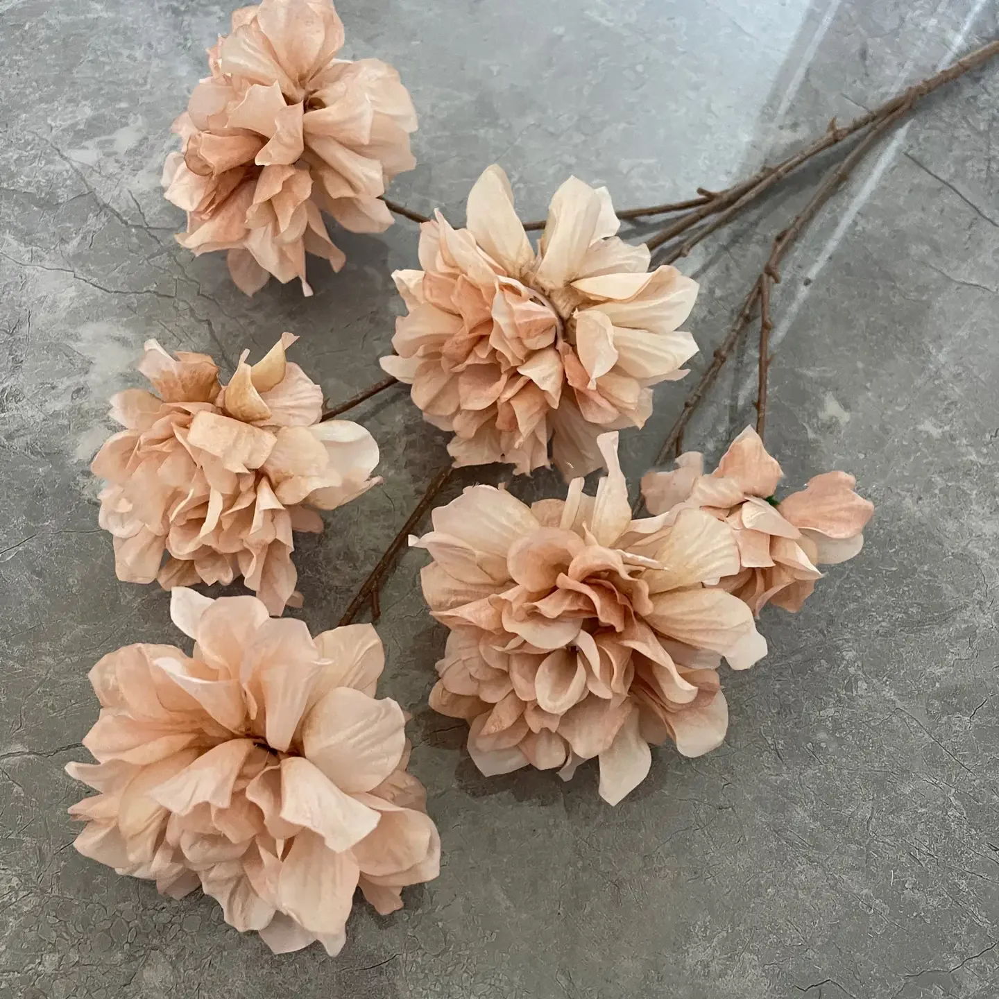 29" Silk Hibiscus Peony (Beige)