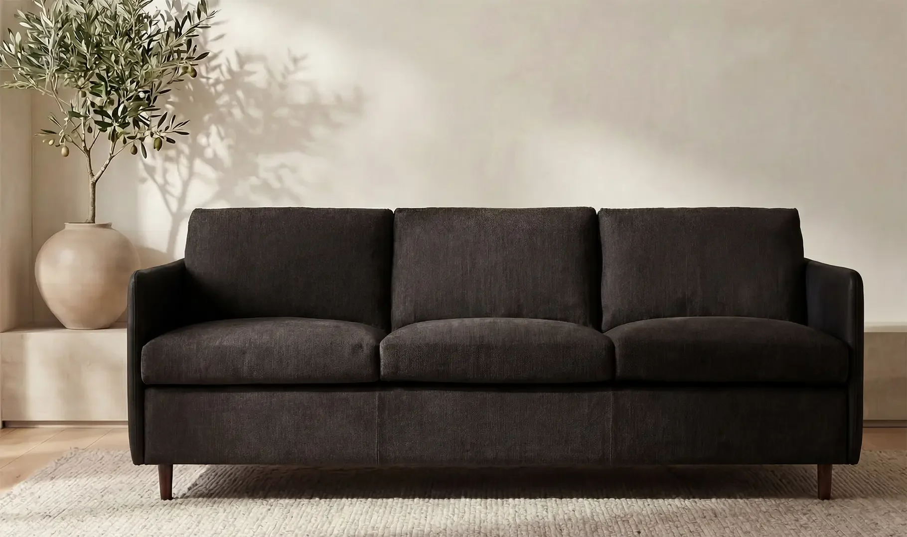 Teller Sofa Warm Black $4900