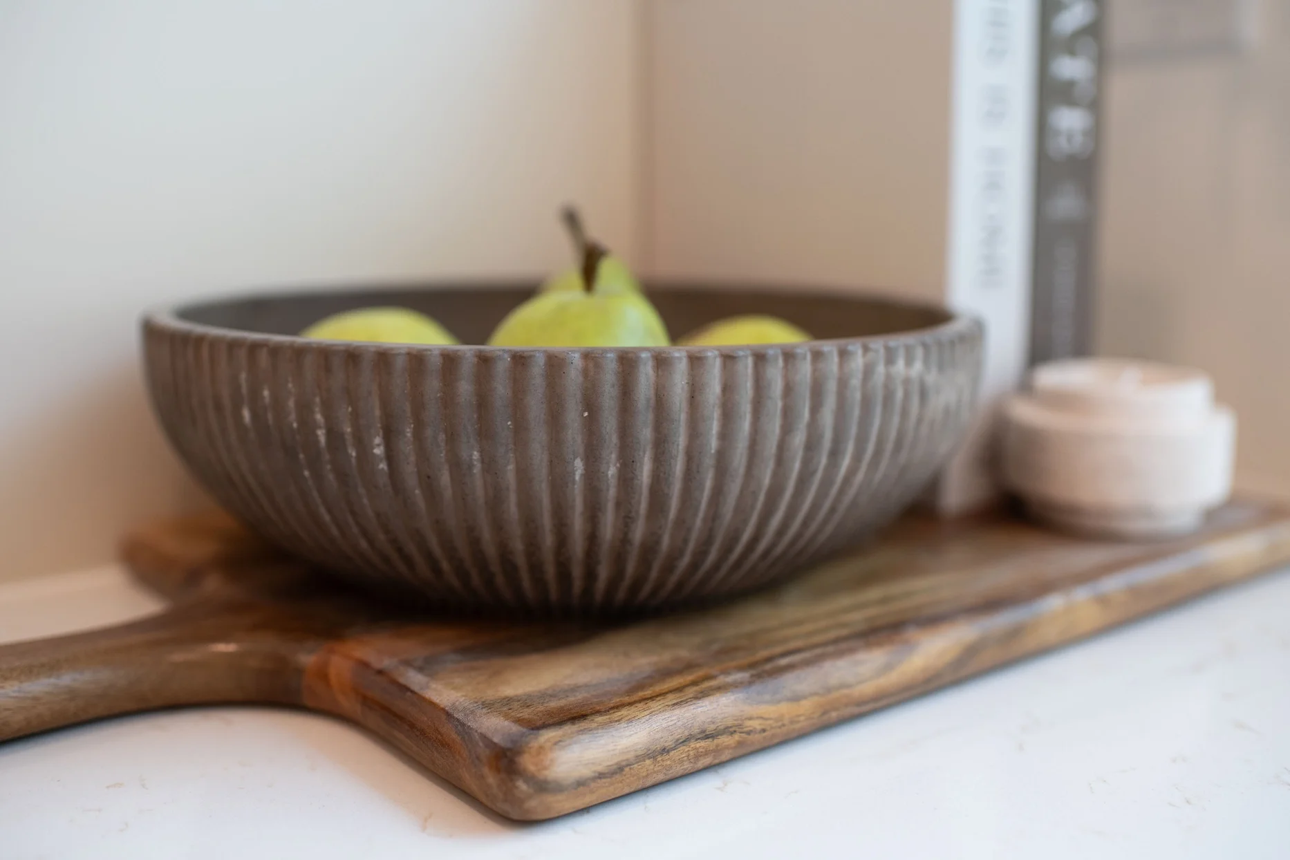 Fluted Decorative Bowl-Mocha Stone $86