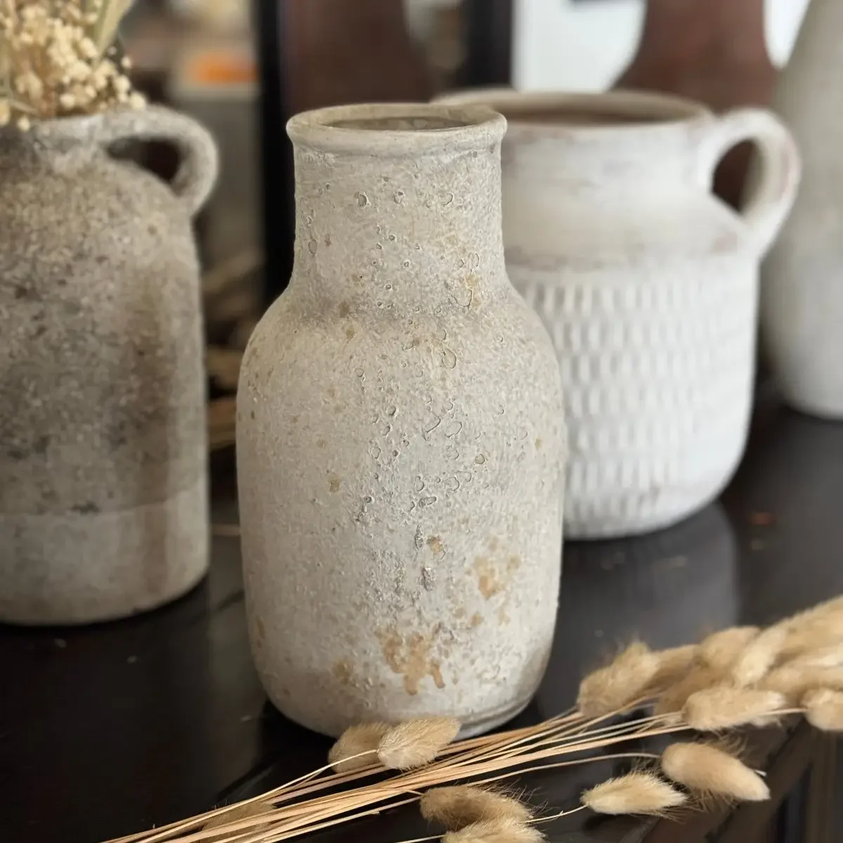 Rustic White Vessel $43