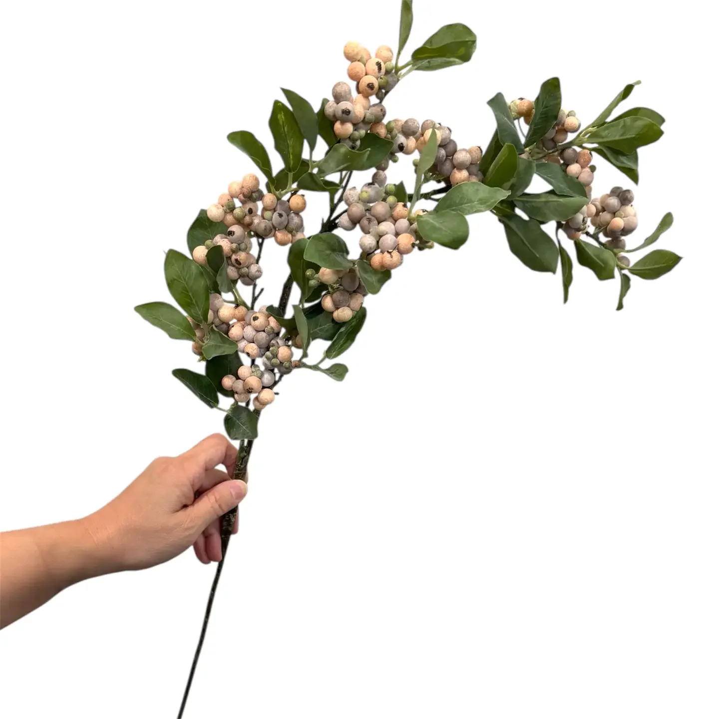34.5" Designer's Pick Frosty Berry Spray (Muted Beige)