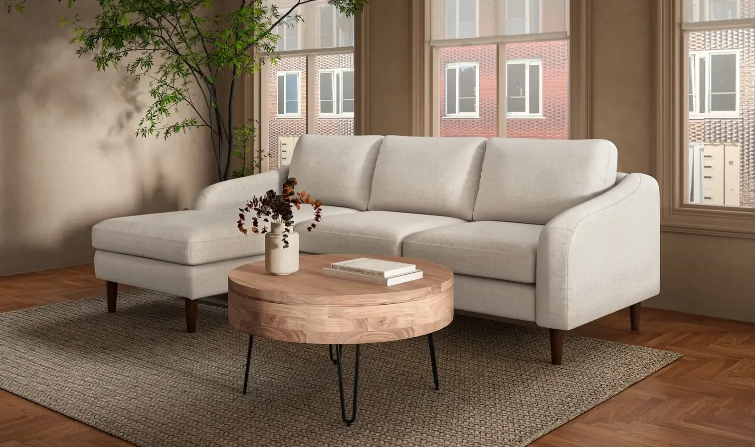 Quinn Sectional Oatmeal $4100
