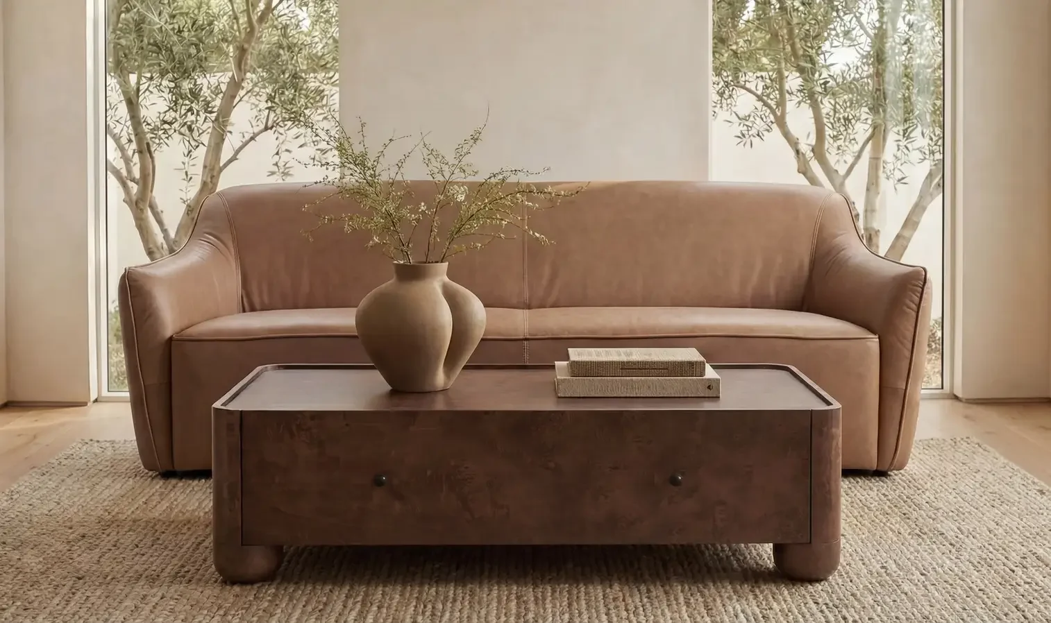 Gibson Coffee Table Burl $2900