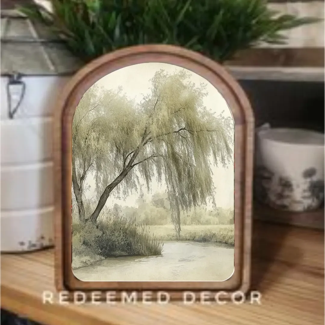 Arch Top Frame 6x8 (Willow Tree) $32