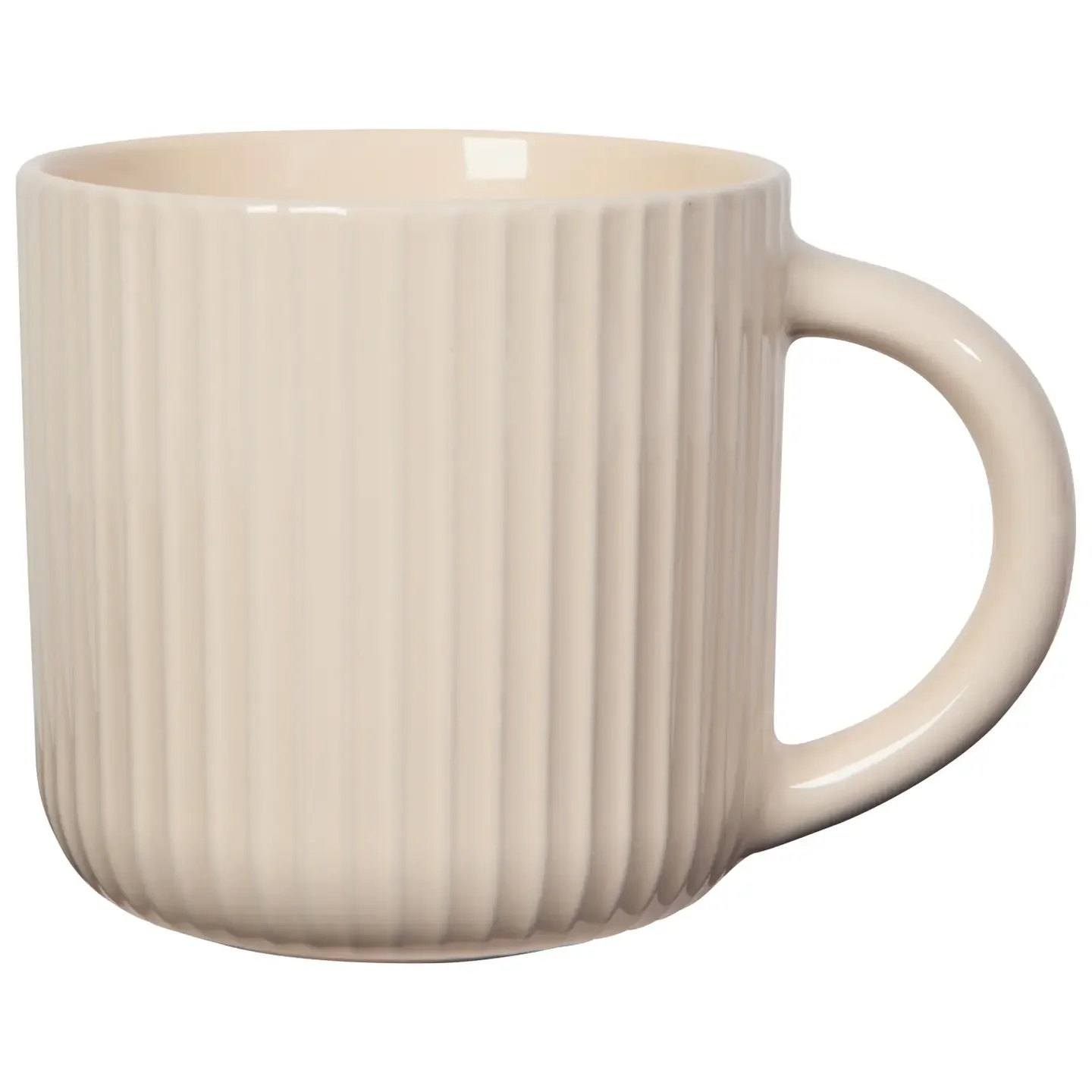 Fluted Mug-Ecru $17