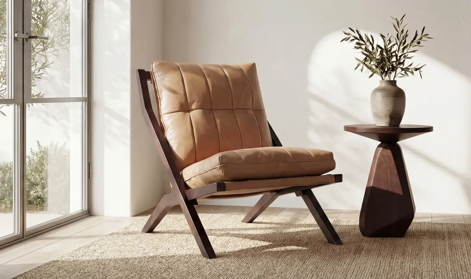 Preston Accent Chair Tan $1900